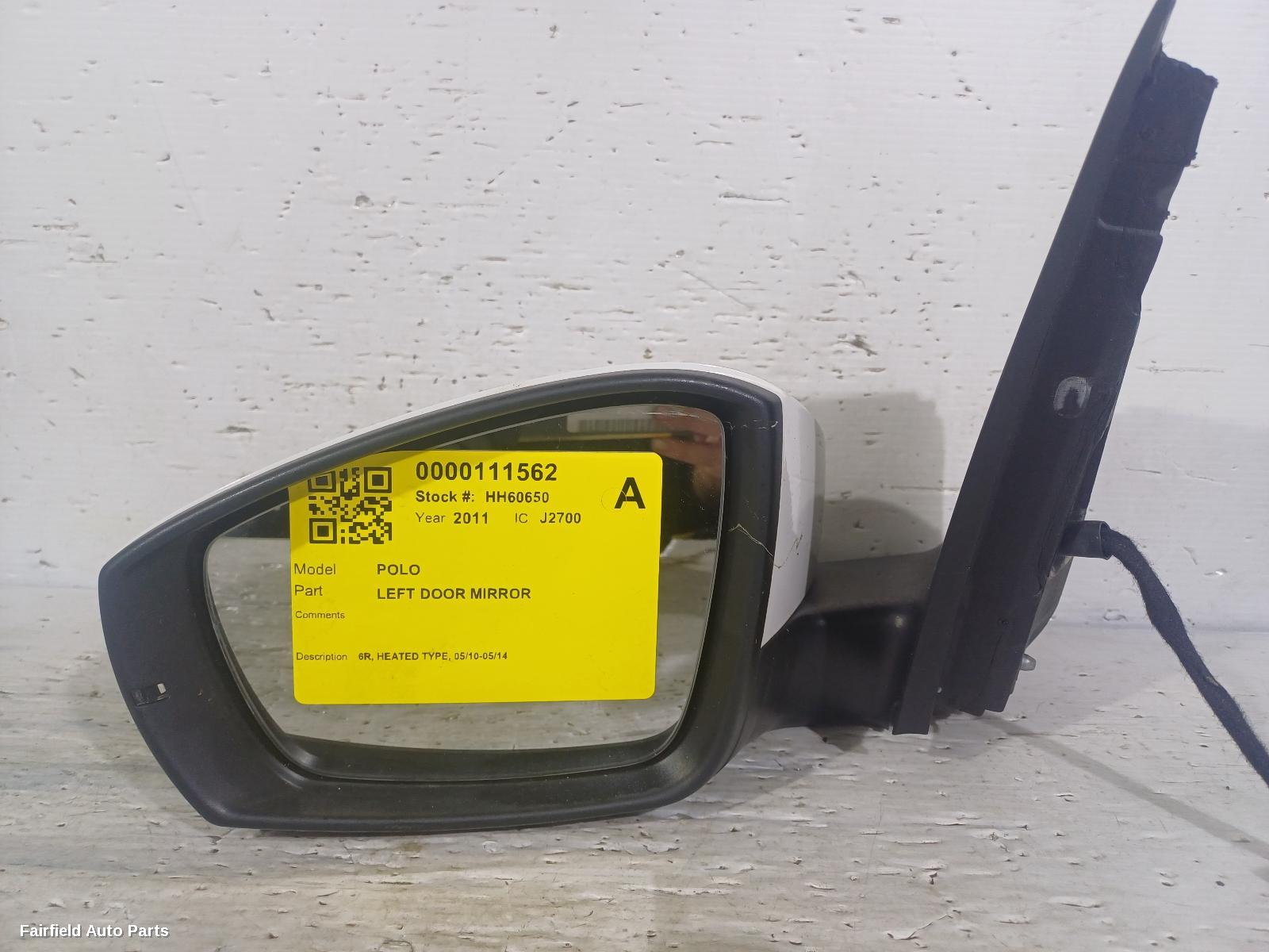 2010-2014 Volkswagen Polo Left Door Mirror
