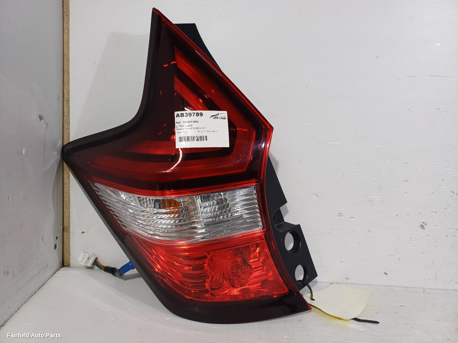 2012-2020 Nissan Note Left Taillight