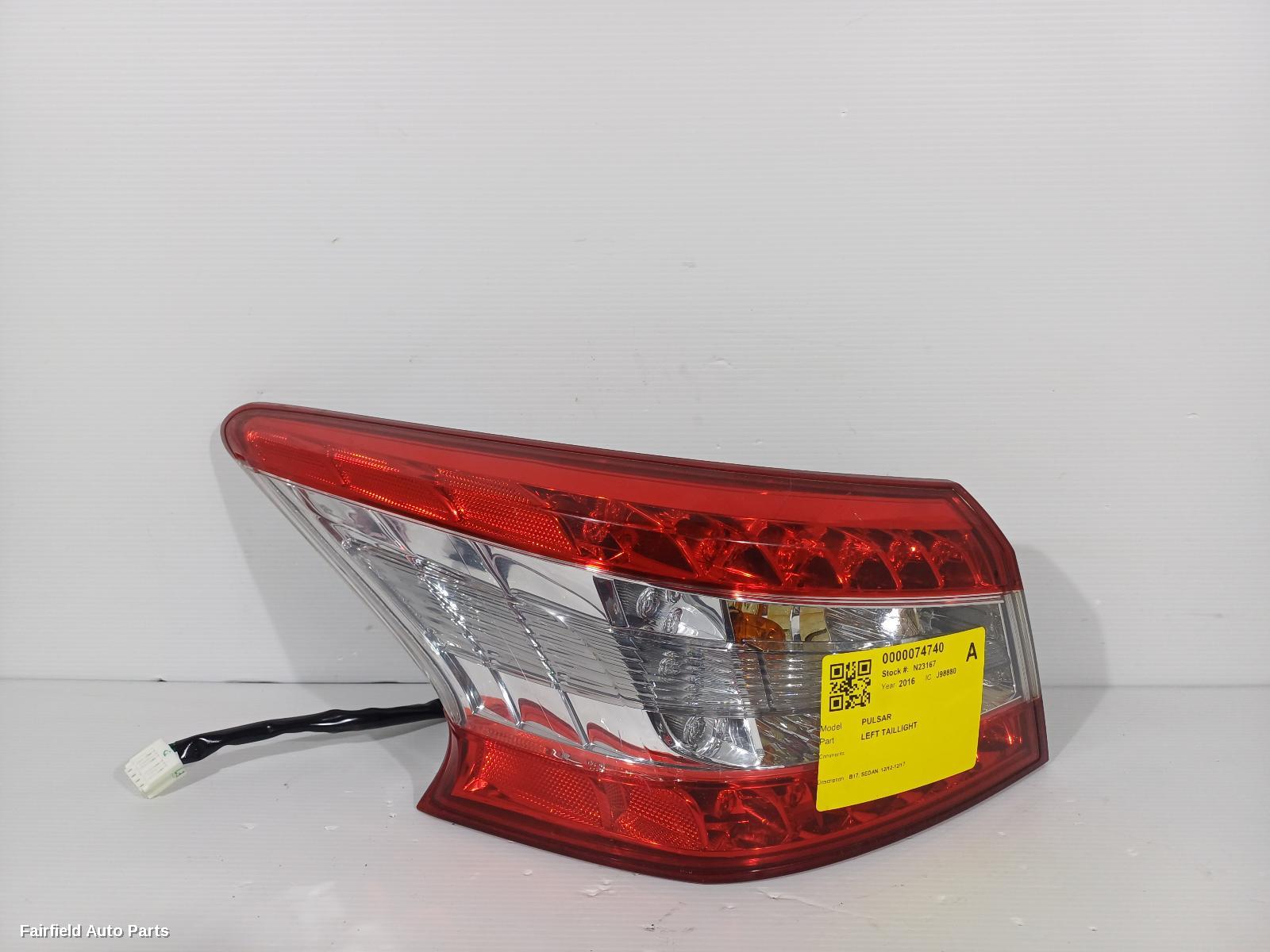 2012-2017 Nissan Pulsar Left Taillight