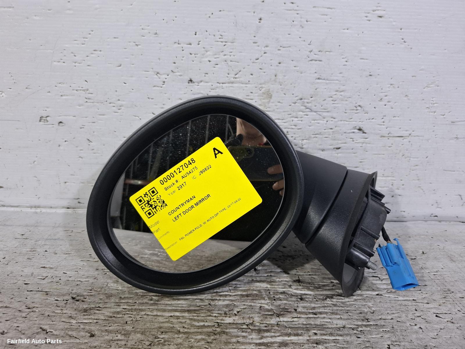 2017-2020 Mini Countryman Left Door Mirror