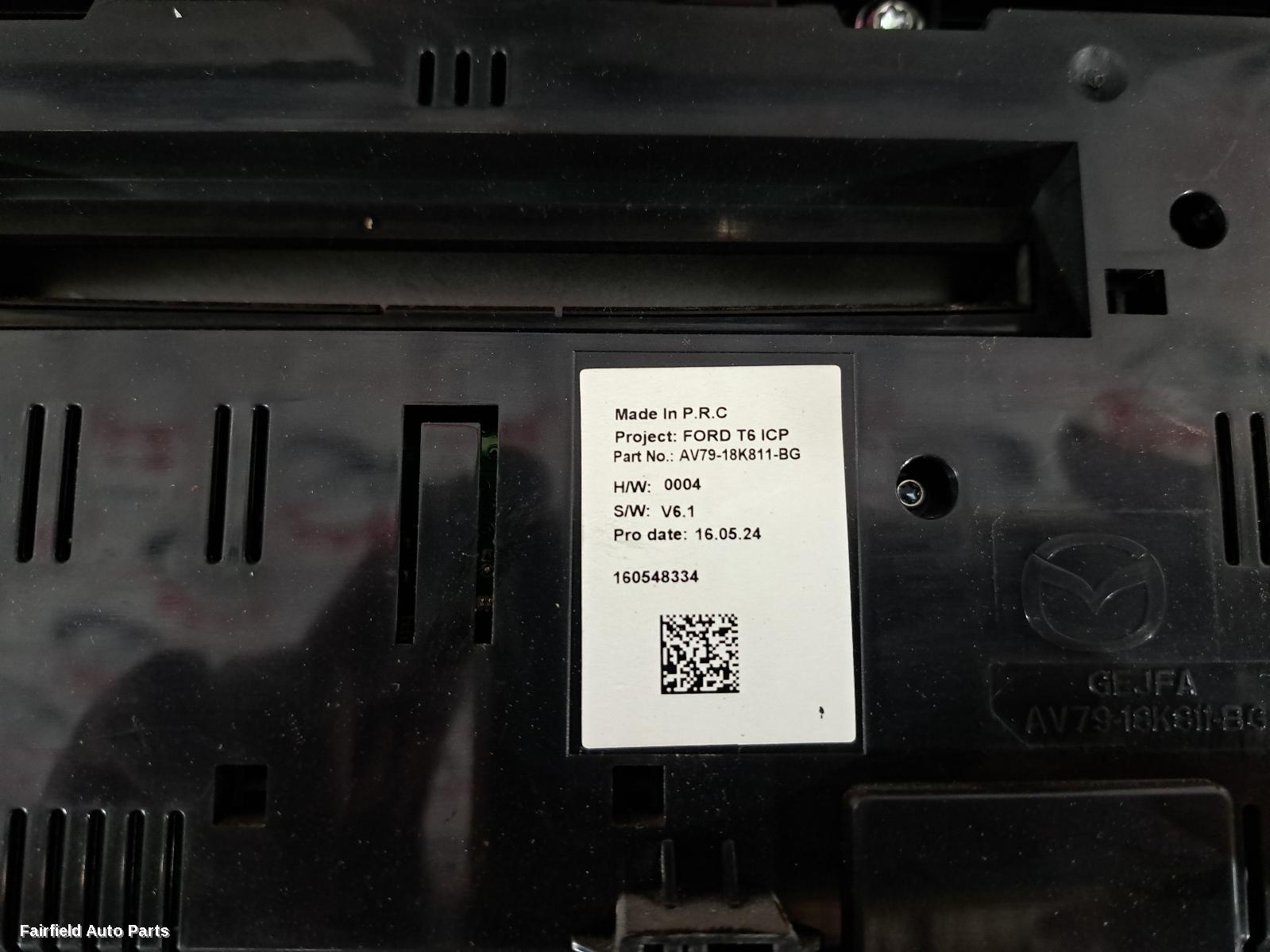2011-2020 Mazda Bt50 Radio Cd Dvd Sat Tv