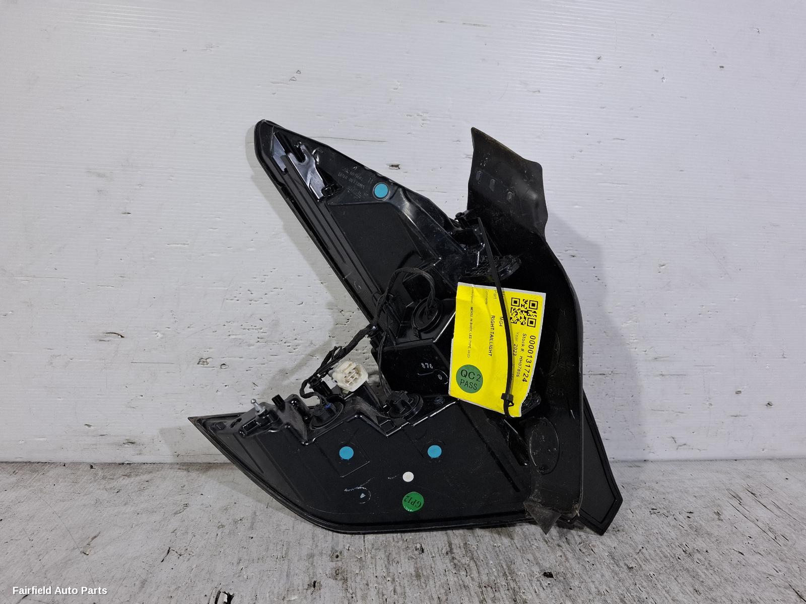 2023-2024 Mg Mg4 Right Taillight