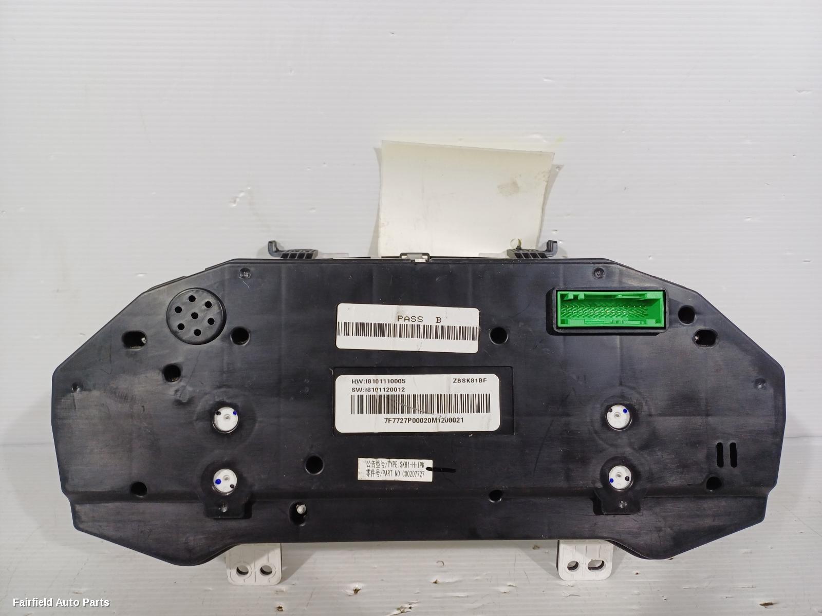 2017-2021 Ldv T60 Instrument Cluster