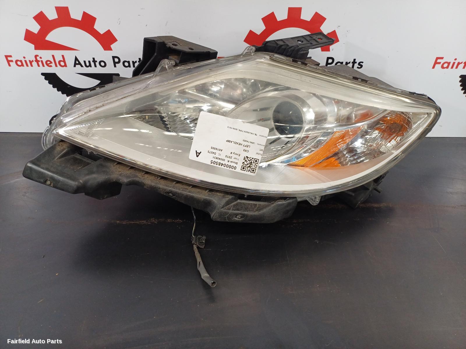 2010 Mazda Cx9 Left Headlamp