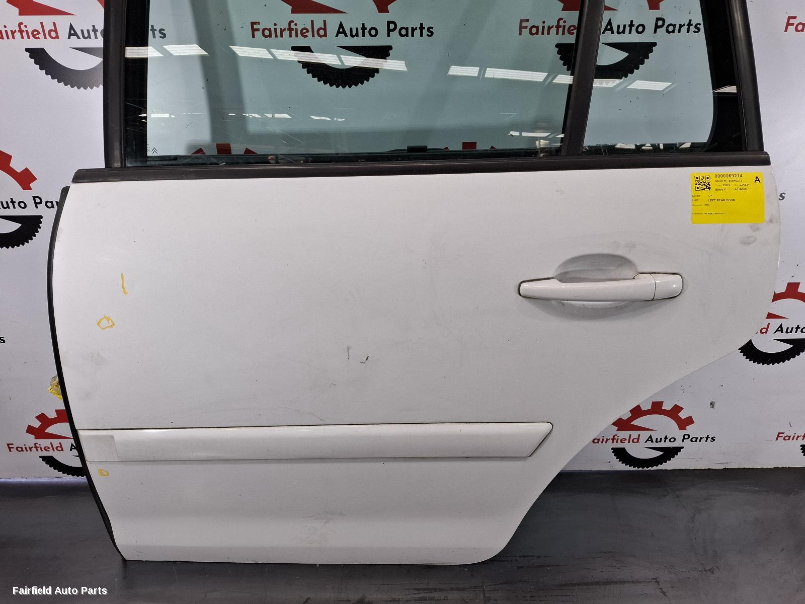 2007-2013 Citroen C4 Left Rear Door Sliding