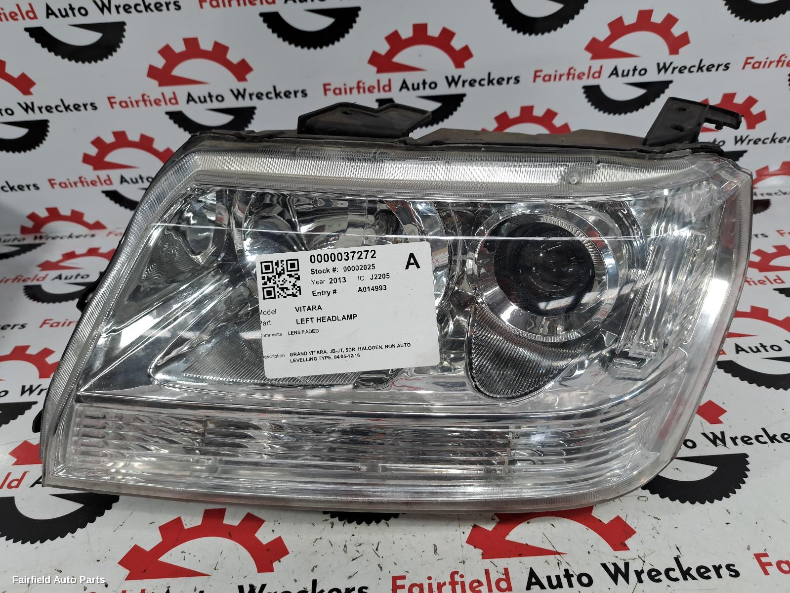 2005-2018 Suzuki Vitara Left Headlamp