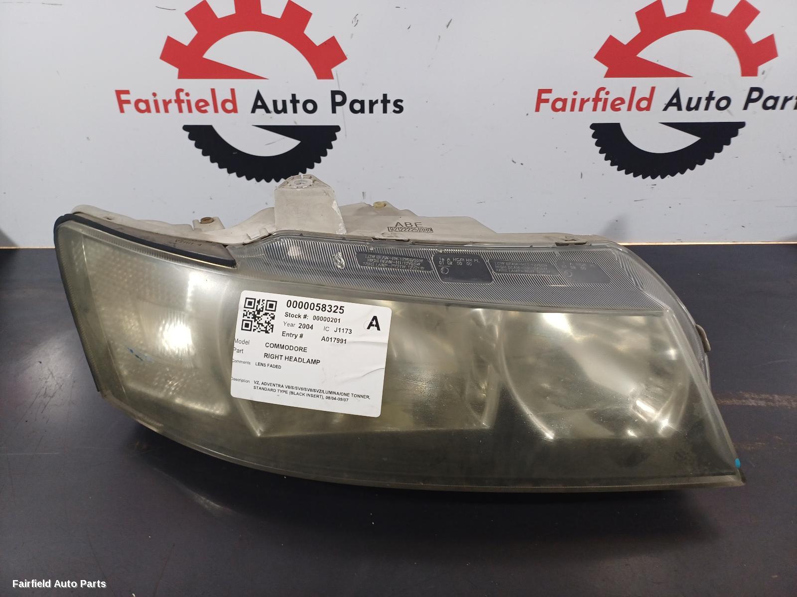 2004-2007 Holden Commodore Right Headlamp