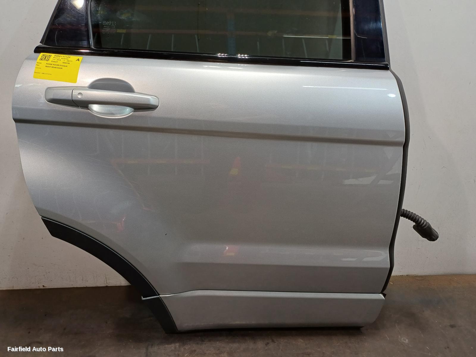 2011-2019 Land Rover Rangerover Evoque Right Rear Door Sliding
