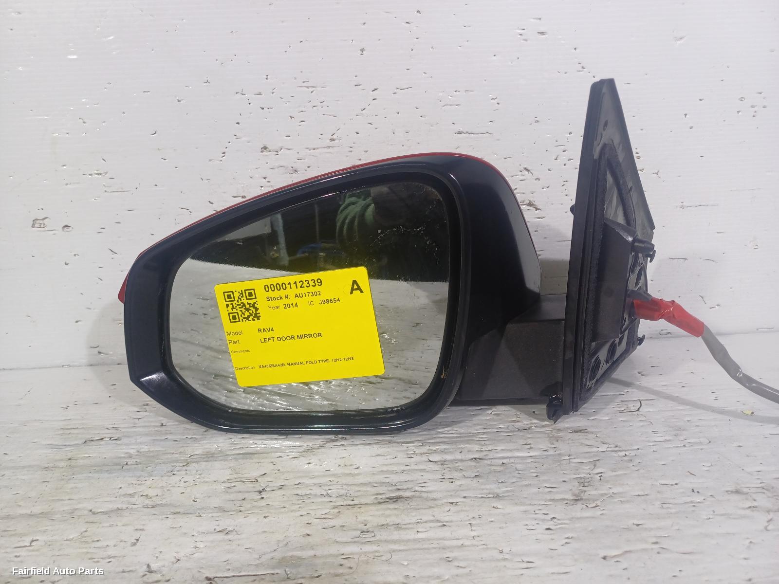 2012-2018 Toyota Rav4 Left Door Mirror