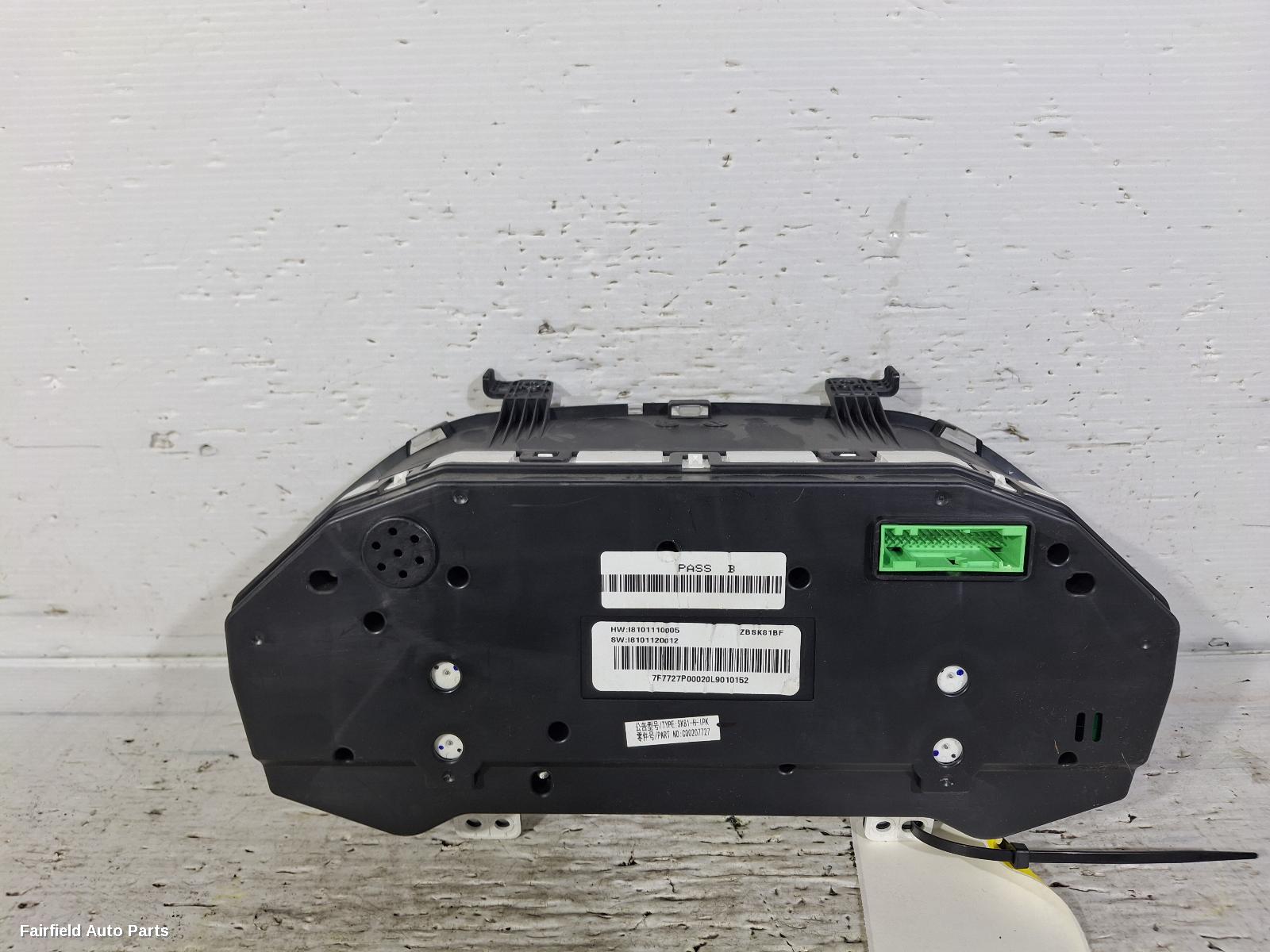 2017-2021 Ldv T60 Instrument Cluster