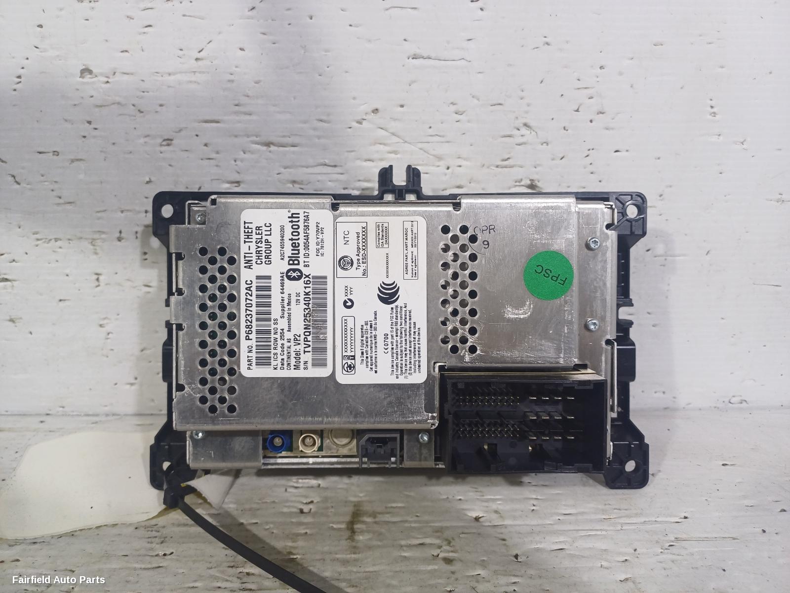 2014-2018 Jeep Cherokee Radio Cd Dvd Sat Tv