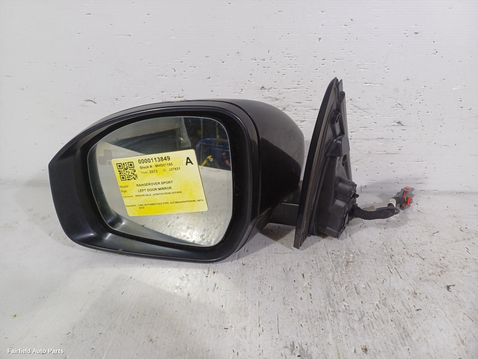 2013-2022 Land Rover Rangerover Sport Left Door Mirror
