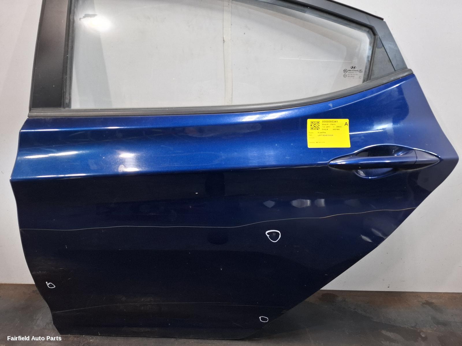 2011-2015 Hyundai Elantra Left Rear Door Sliding