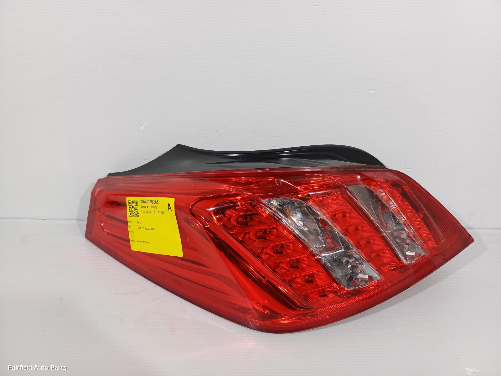 2011-2017 Peugeot 508 Left Taillight