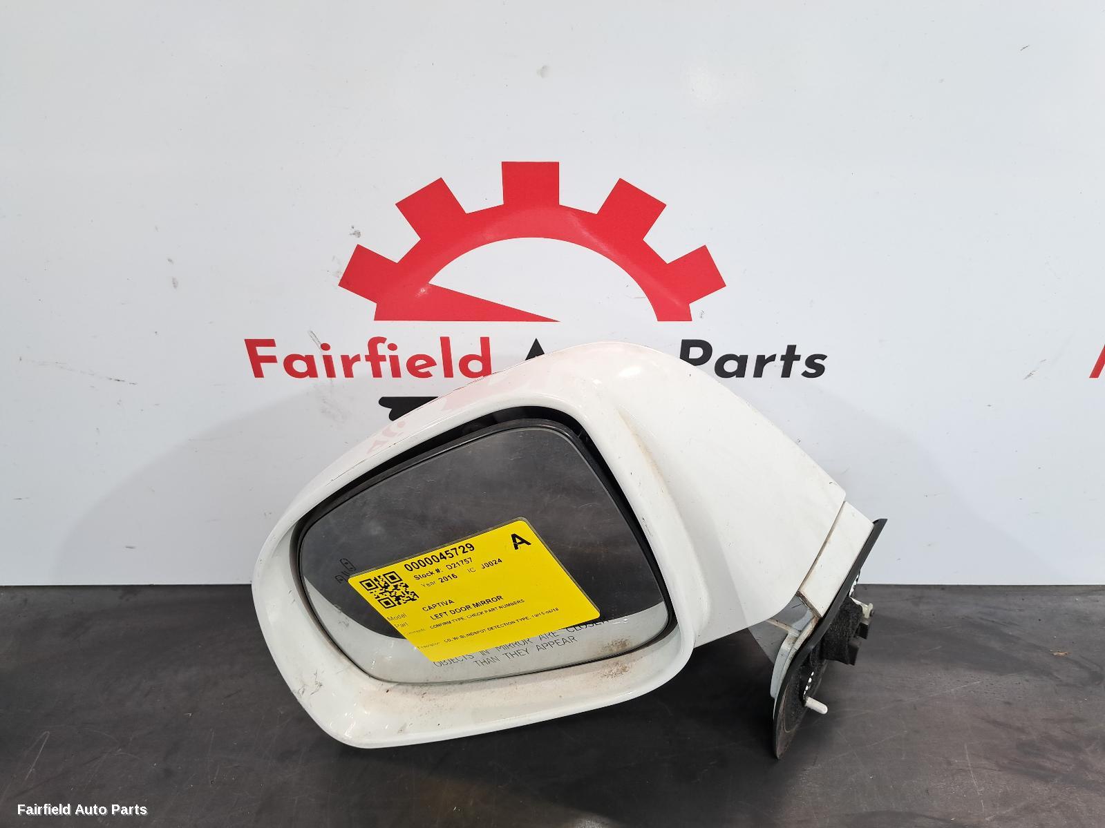 2015-2018 Holden Captiva Left Door Mirror