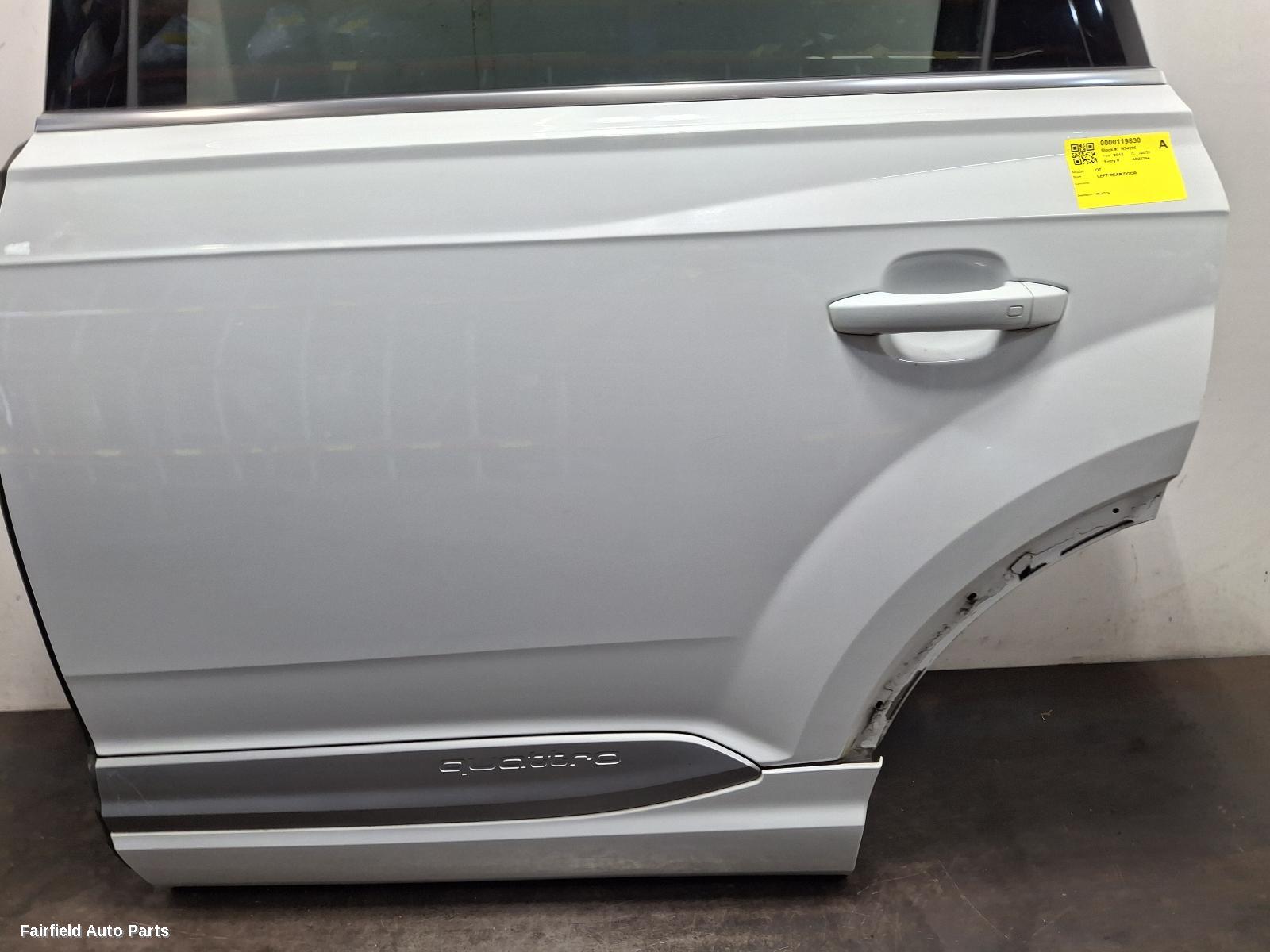 2015-2025 Audi Q7 Left Rear Door Sliding