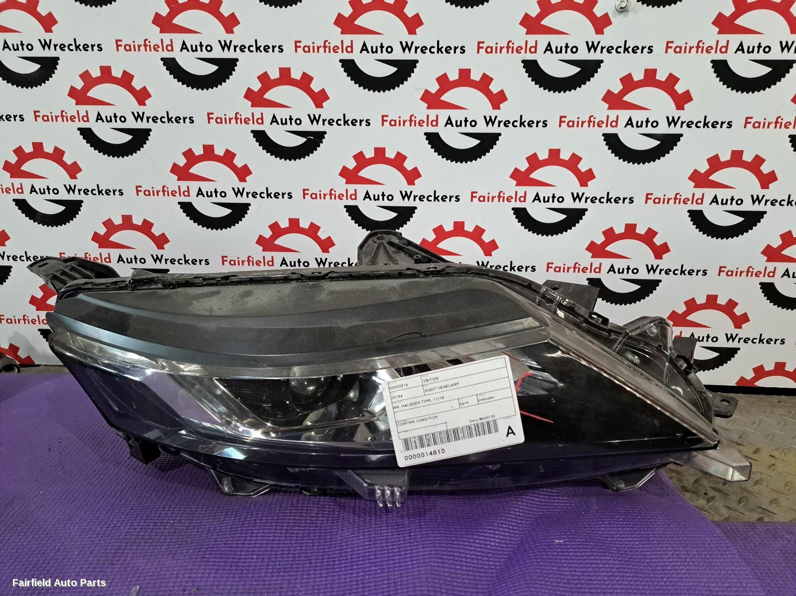 2018-2023 Mitsubishi Triton Right Headlamp