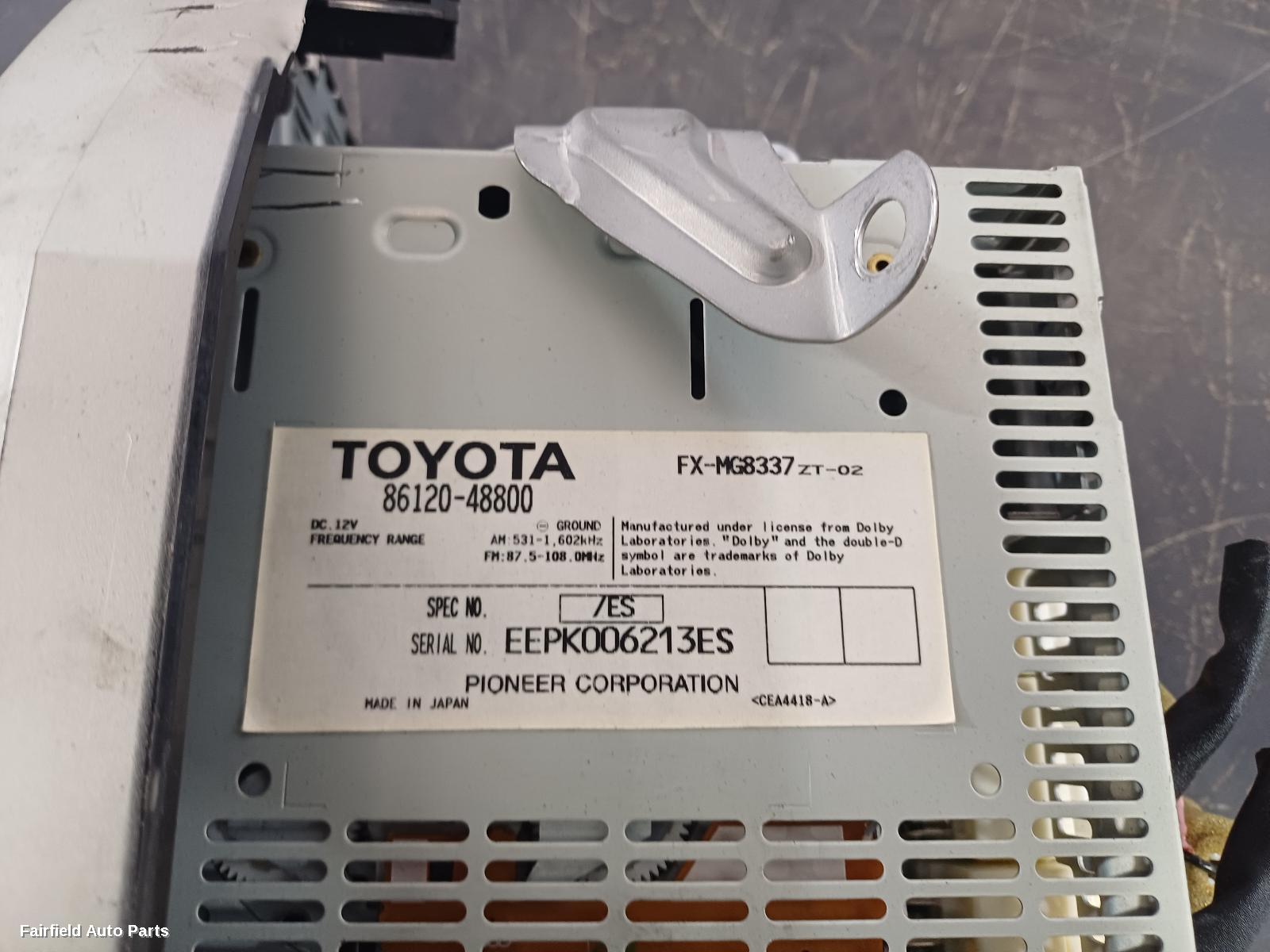2003-2005 Lexus Rx Series Radio Cd Dvd Sat Tv