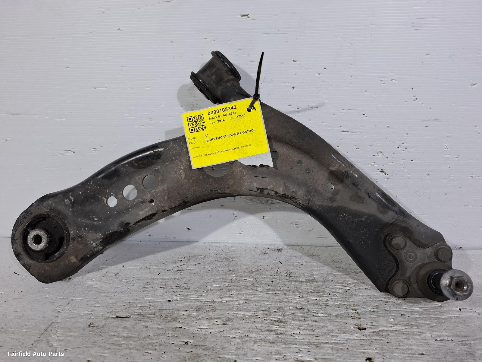 2013-2020 Audi A3 Right Front Lower Control Arm