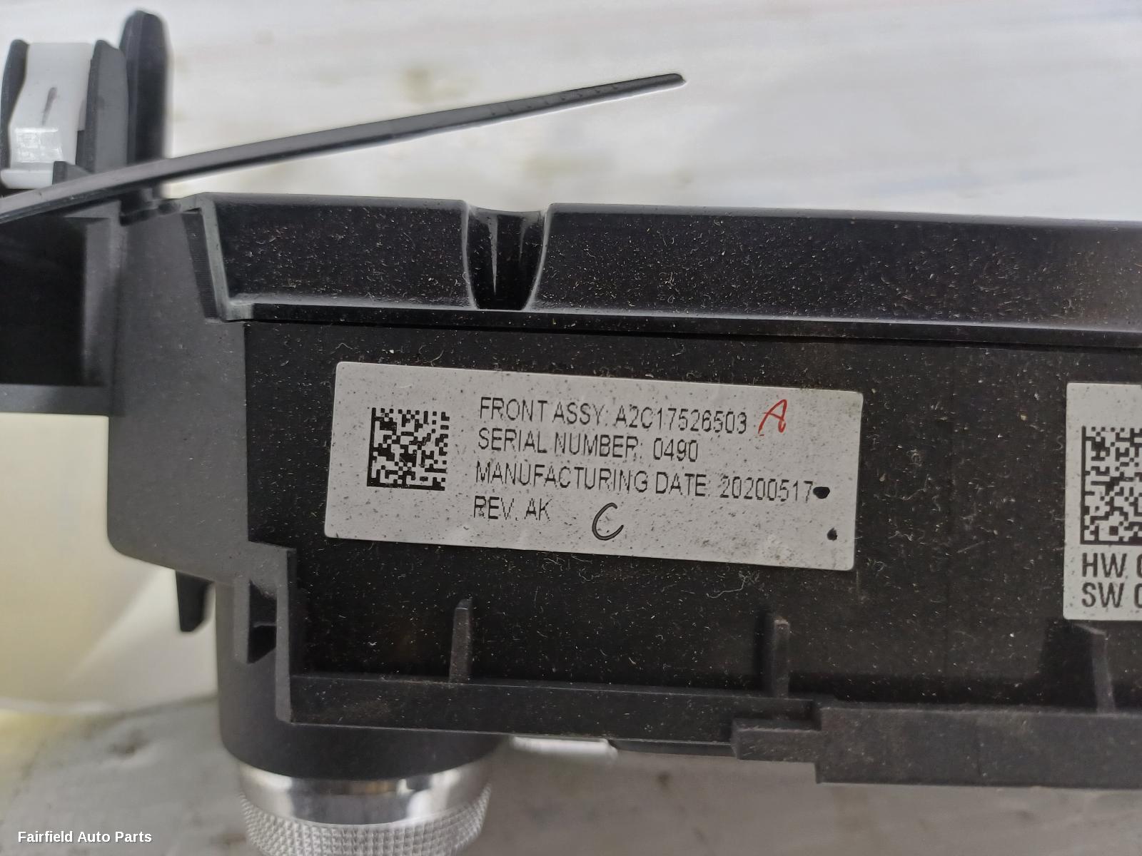 2019-2025 Mazda 3 Heater Ac Controls