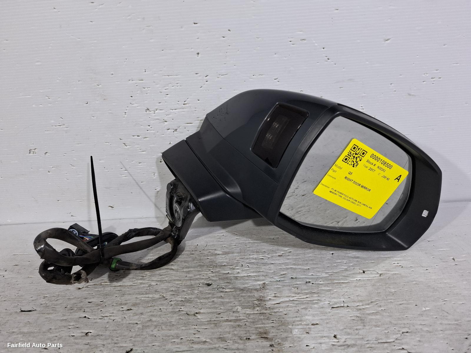 2017-2025 Audi Q5 Right Door Mirror