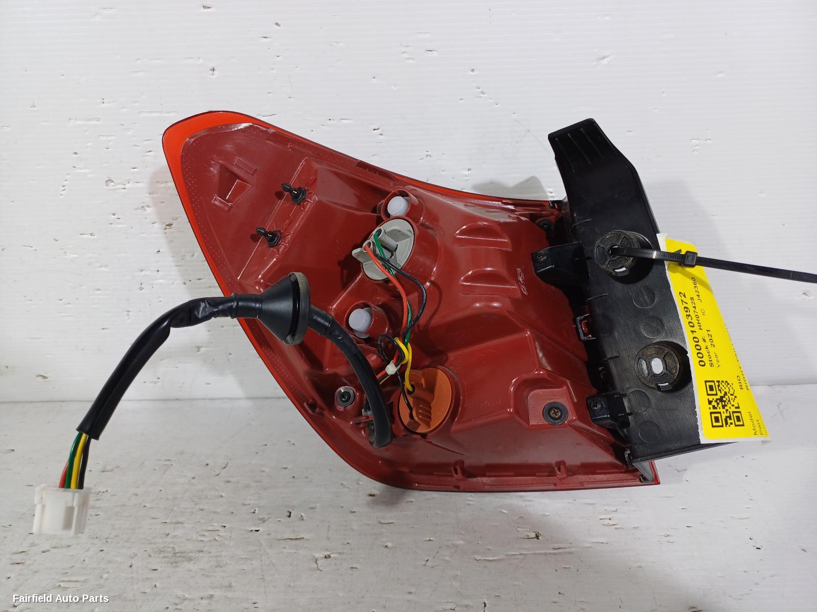 2021 Kia Rio Right Taillight
