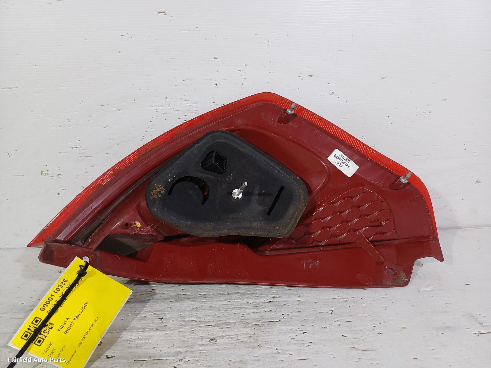 2008-2012 Ford Fiesta Right Taillight