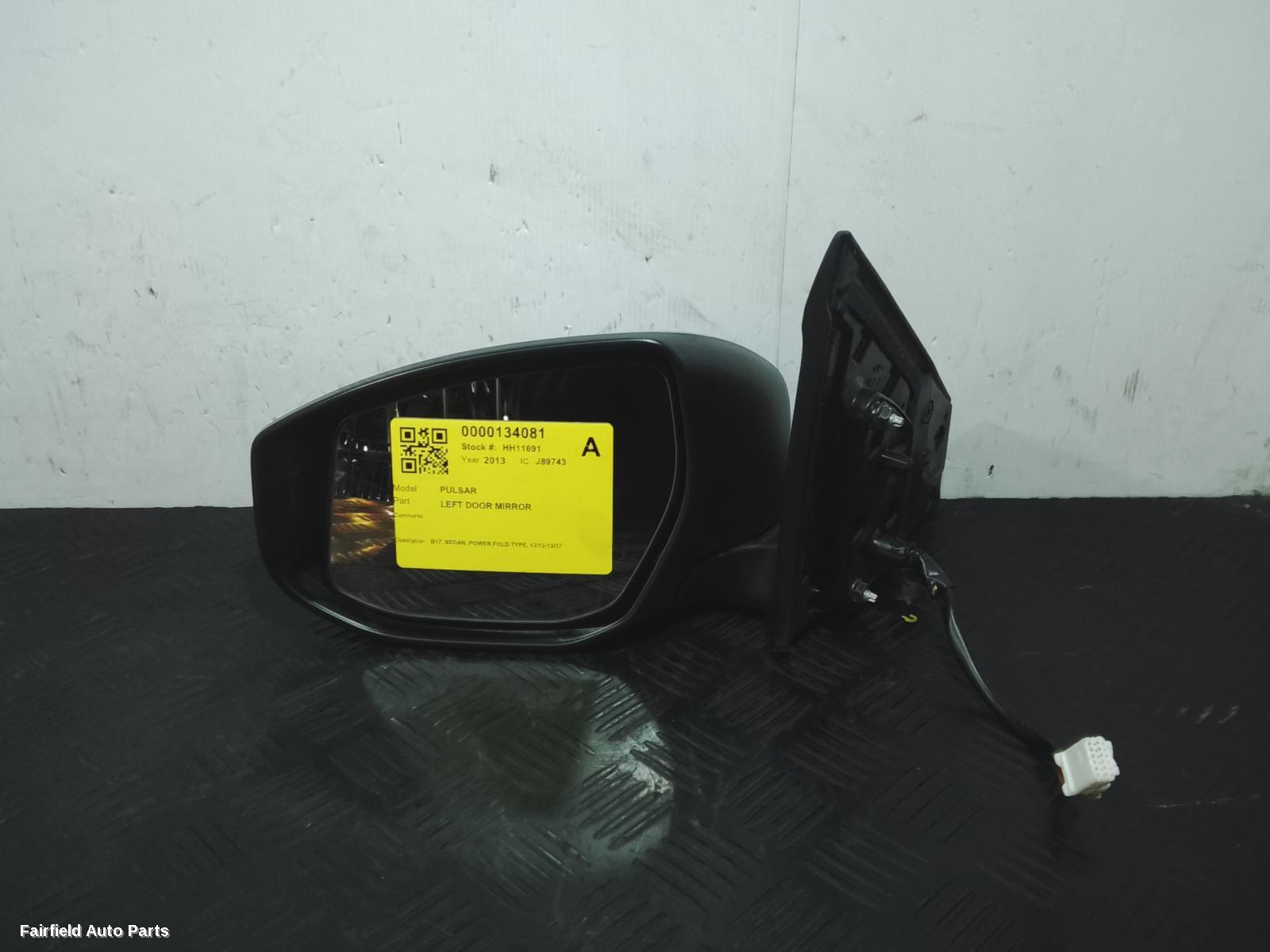 2012-2017 Nissan Pulsar Left Door Mirror