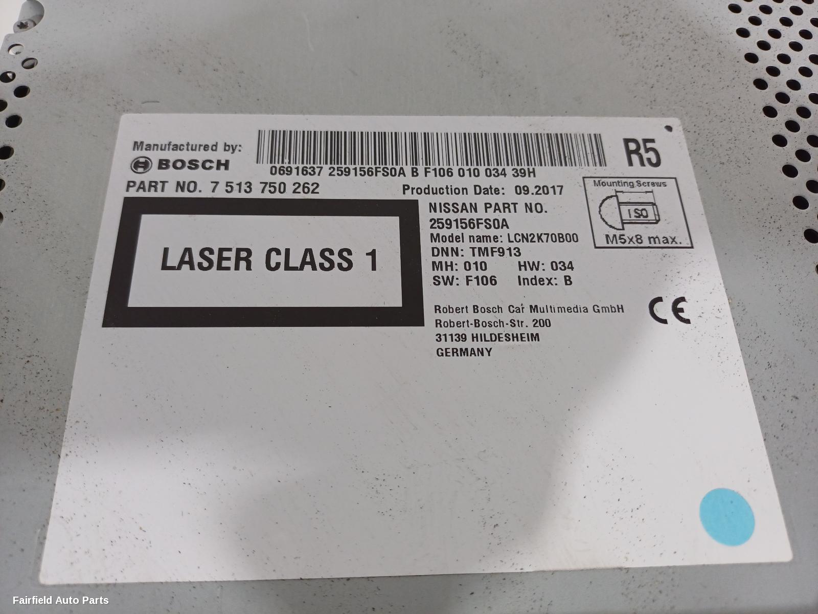 2014-2020 Nissan Xtrail Radio Cd Dvd Sat Tv