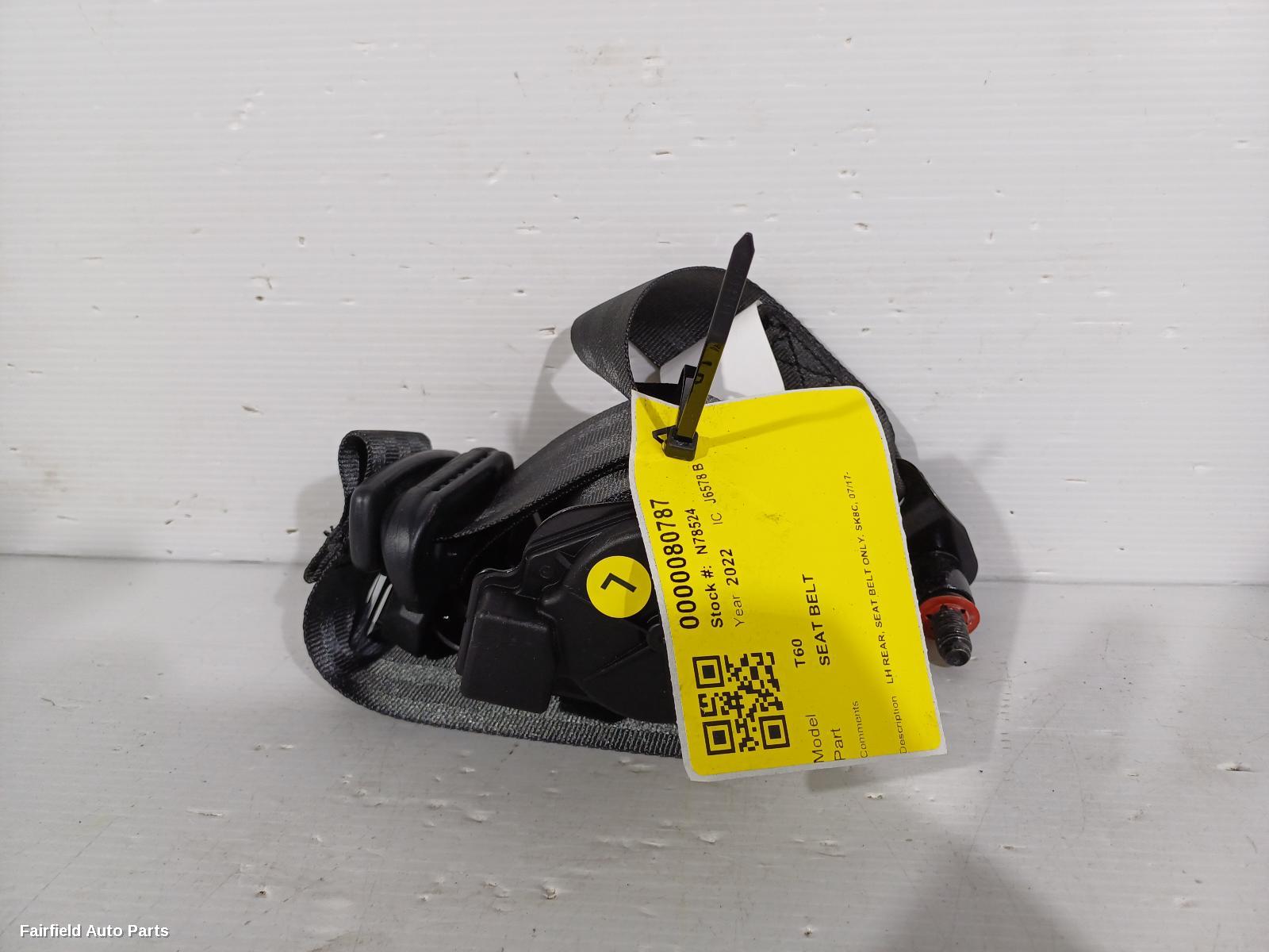 2017-2025 Ldv T60 Seatbelt Stalk