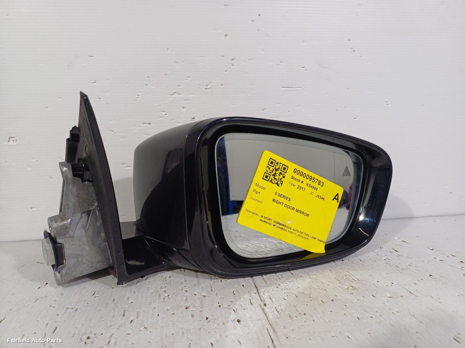 2013-2017 Bmw 5 Series Right Door Mirror