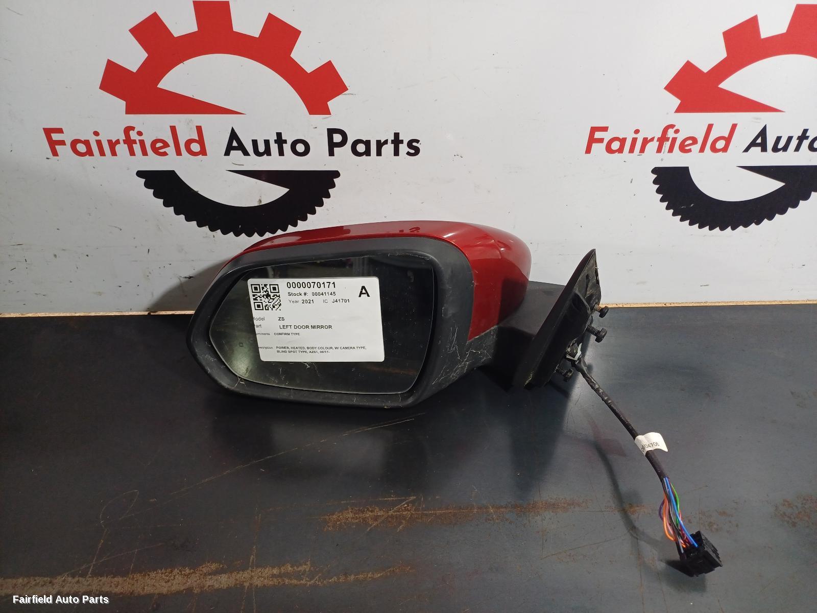 2021 Mg Zs Left Door Mirror
