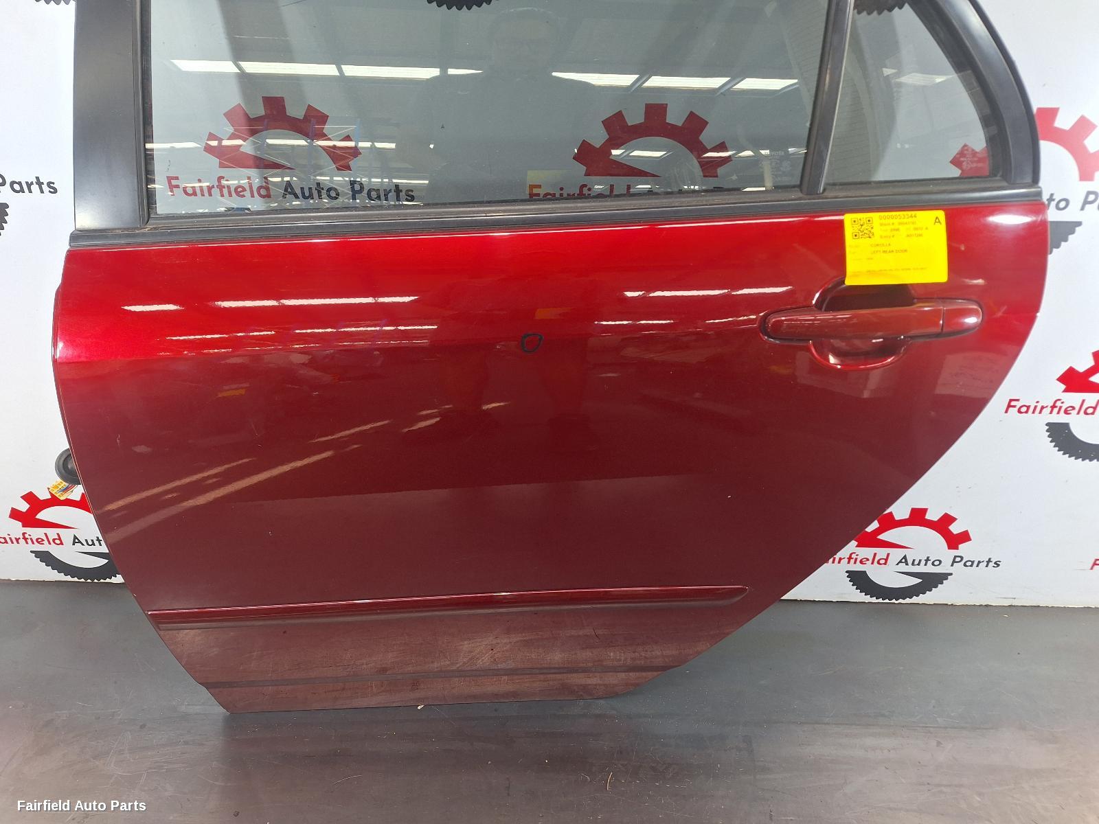 2001-2007 Toyota Corolla Left Rear Door Sliding
