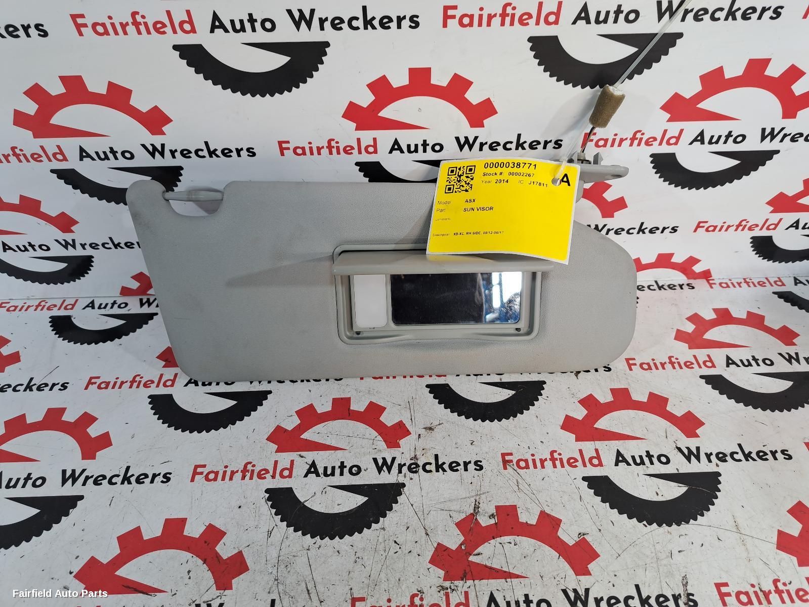 2012-2017 Mitsubishi Asx Sunvisor