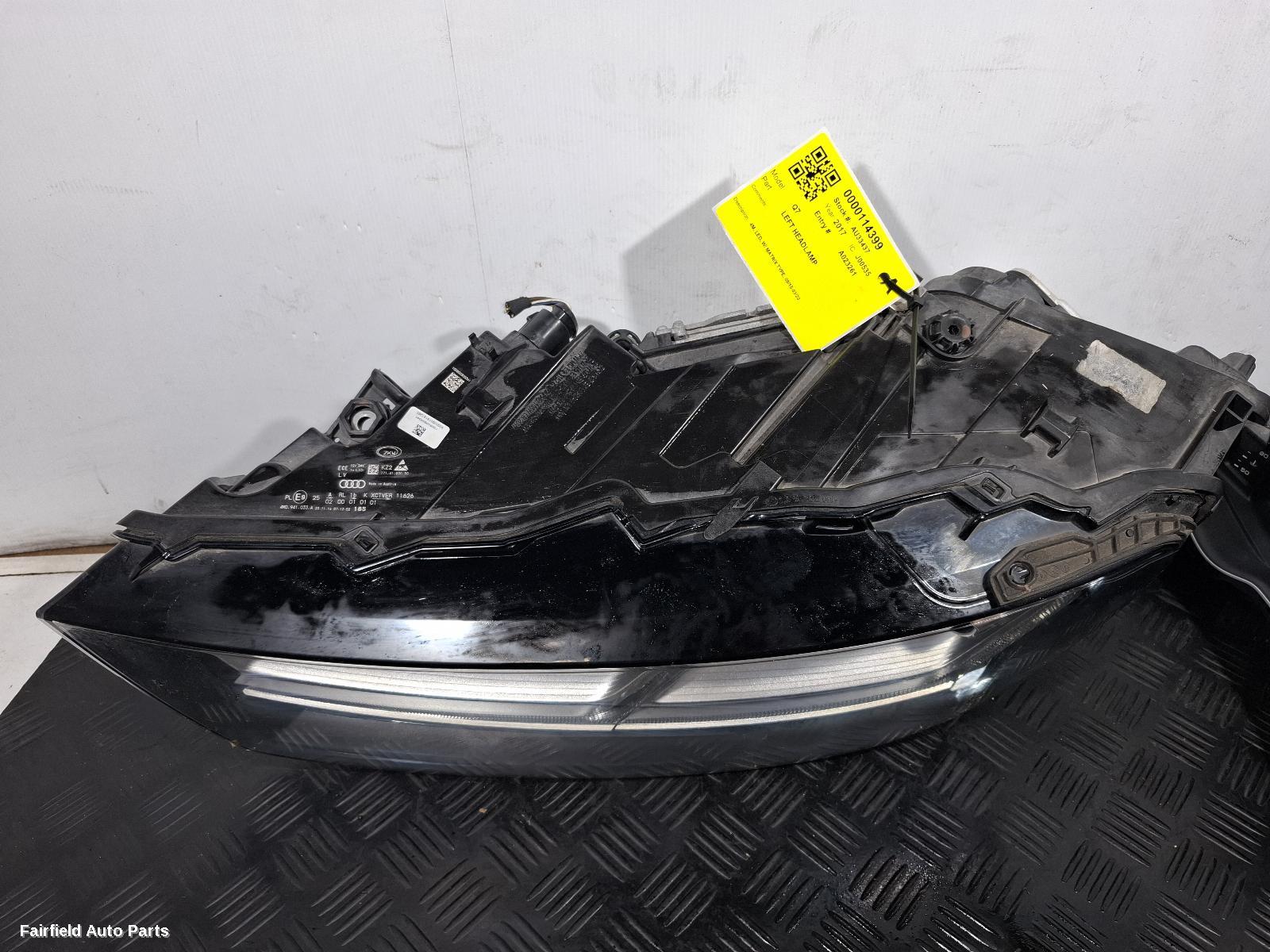 2015-2020 Audi Q7 Left Headlamp