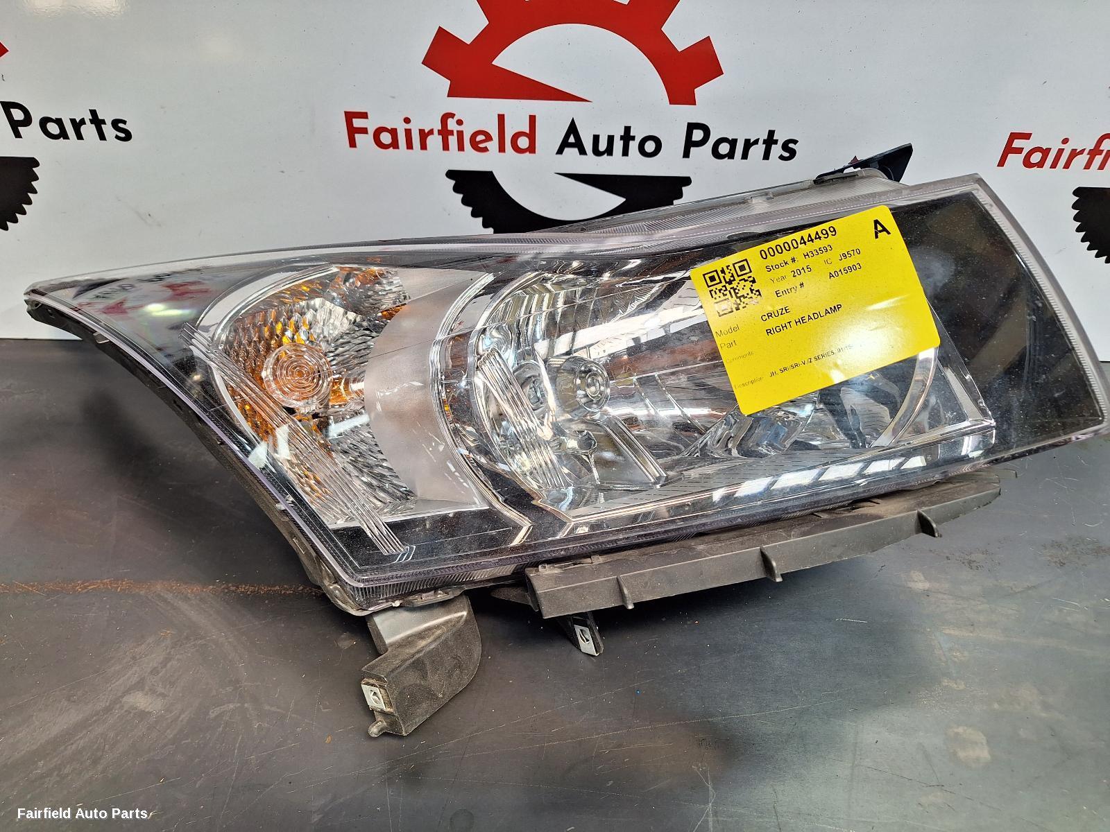 2015-2017 Holden Cruze Right Headlamp