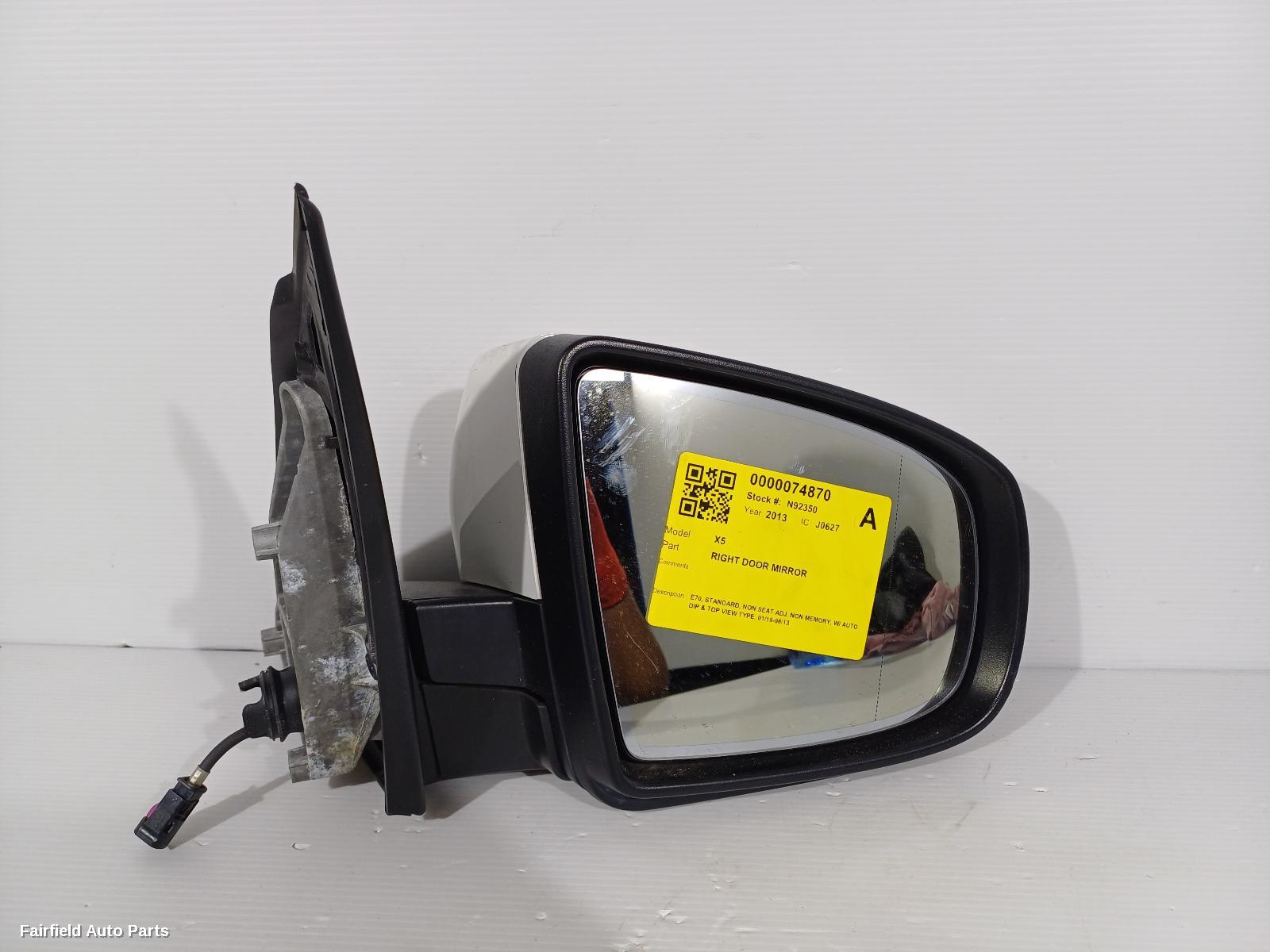 2010-2013 Bmw X5 Right Door Mirror