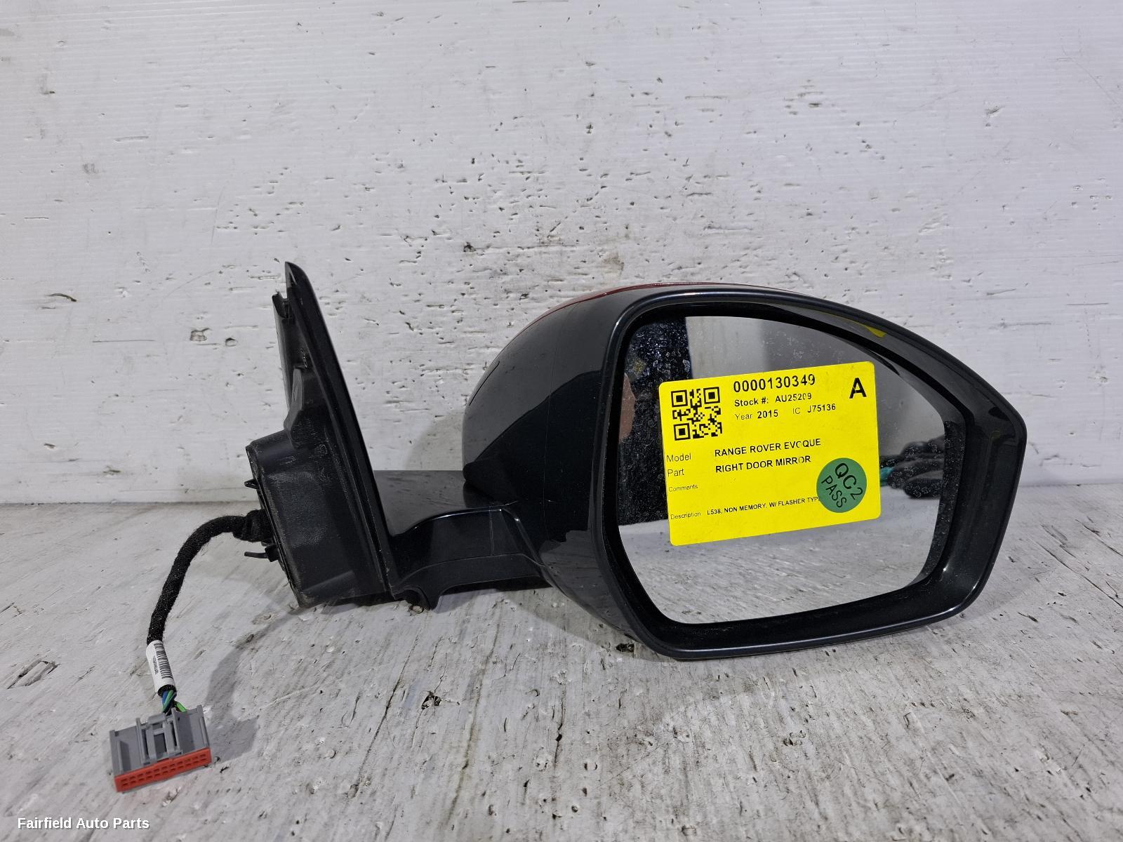 2014-2015 Land Rover Rangerover Evoque Right Door Mirror
