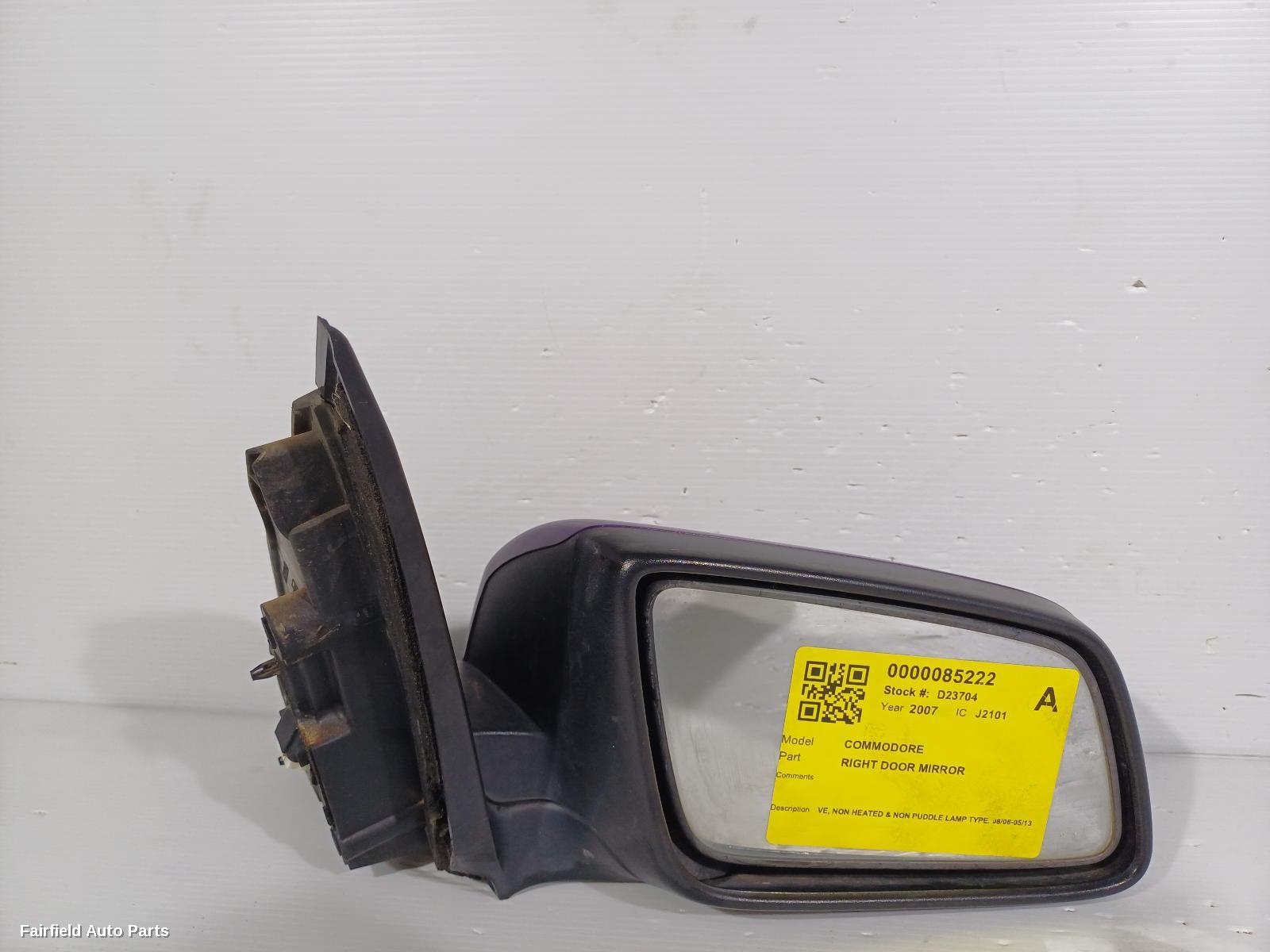 2006-2013 Holden Commodore Right Door Mirror