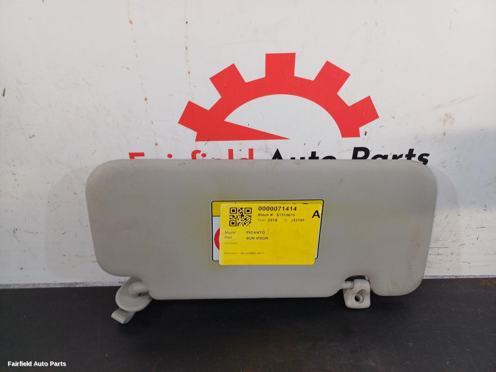 2017-2025 Kia Picanto Sunvisor