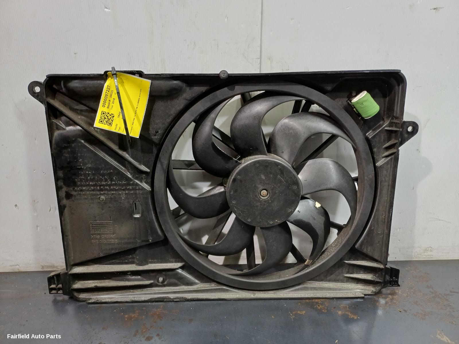 2018 Holden Trax Fan