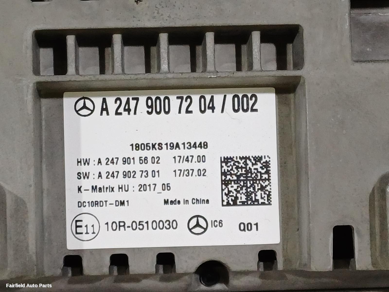 2018-2023 Mercedes A Class Radio Cd Dvd Sat Tv