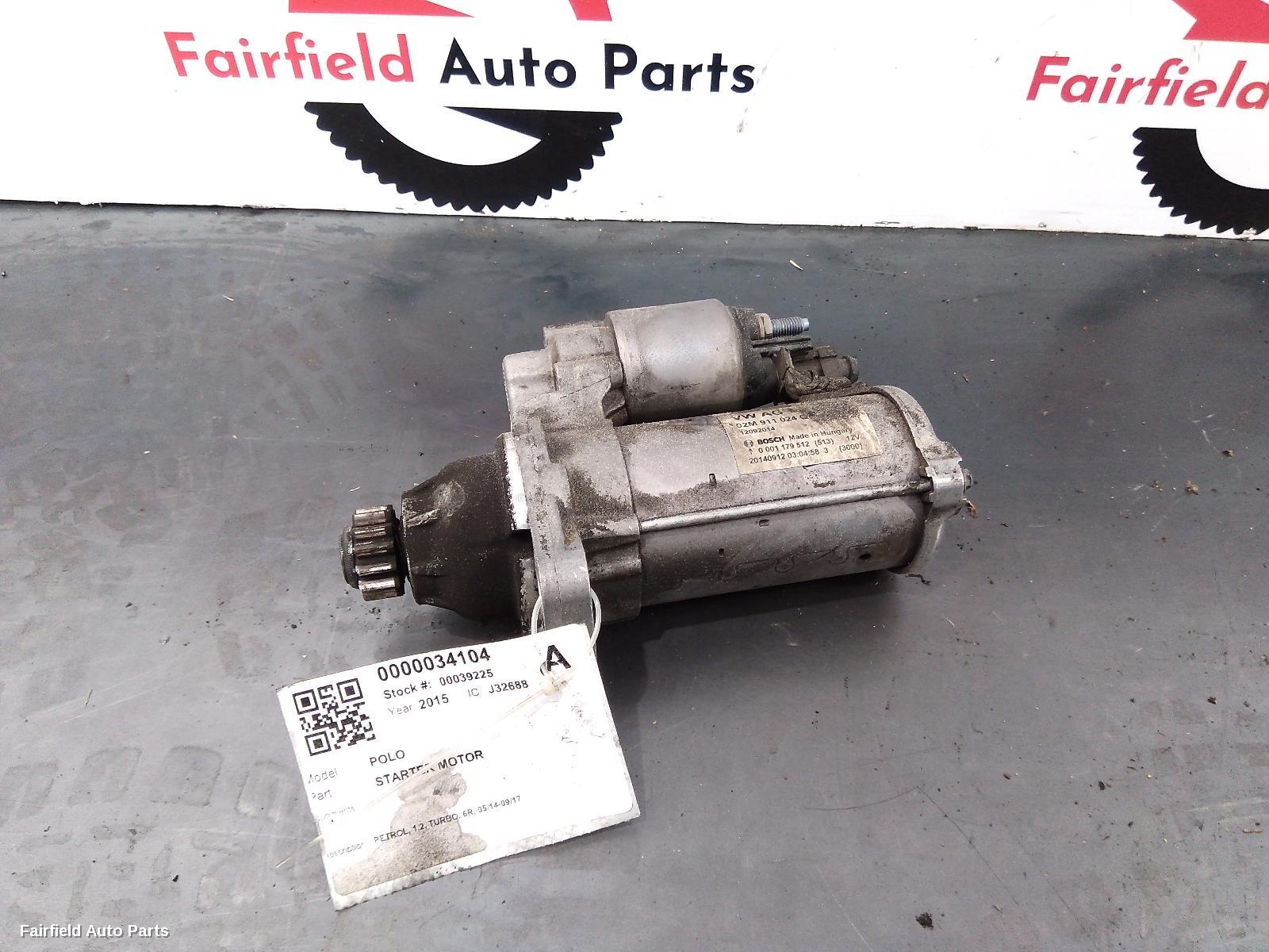 2014-2017 Volkswagen Polo Starter