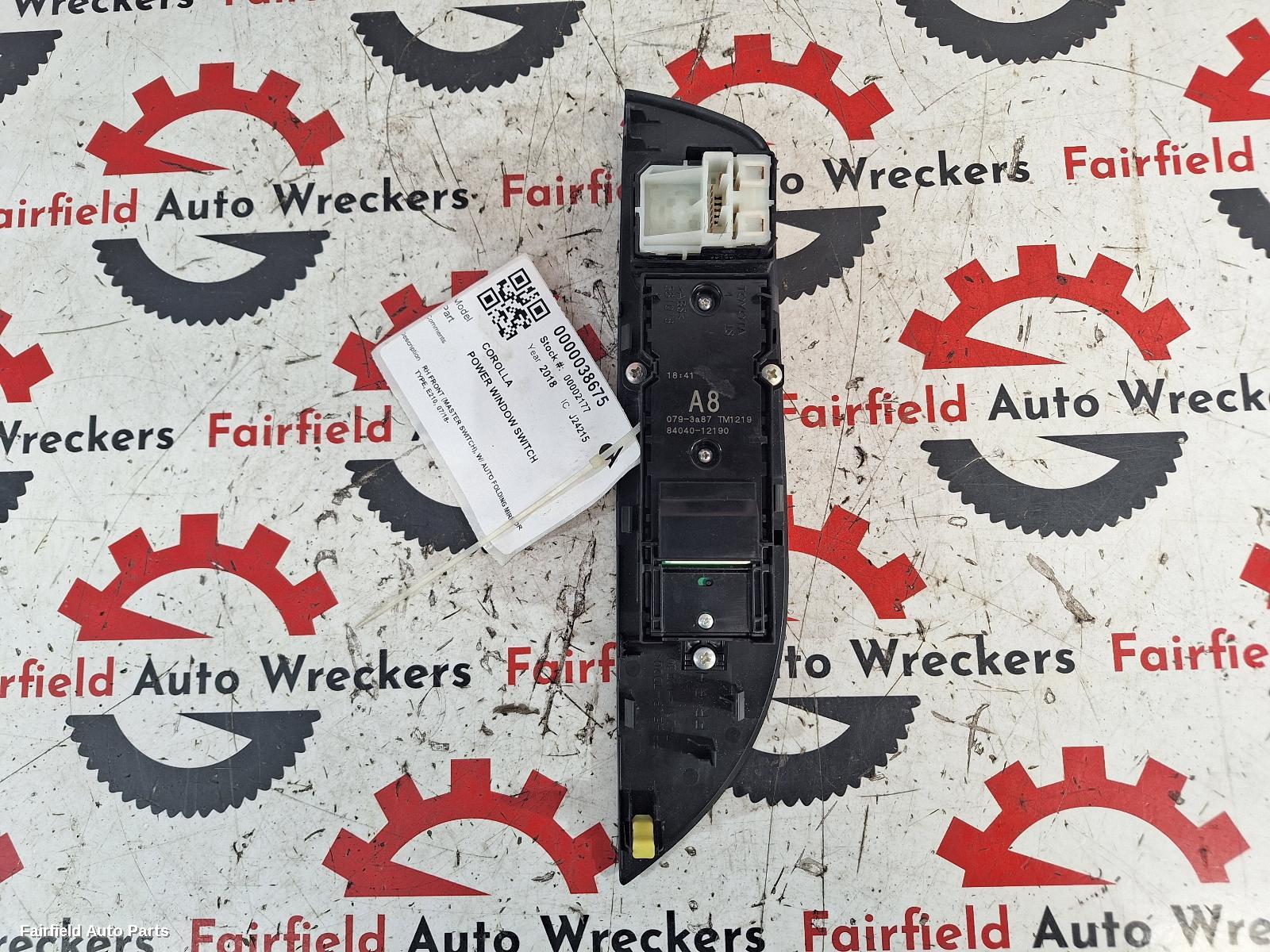 2018-2026 Toyota Corolla Pwr Dr Wind Switch