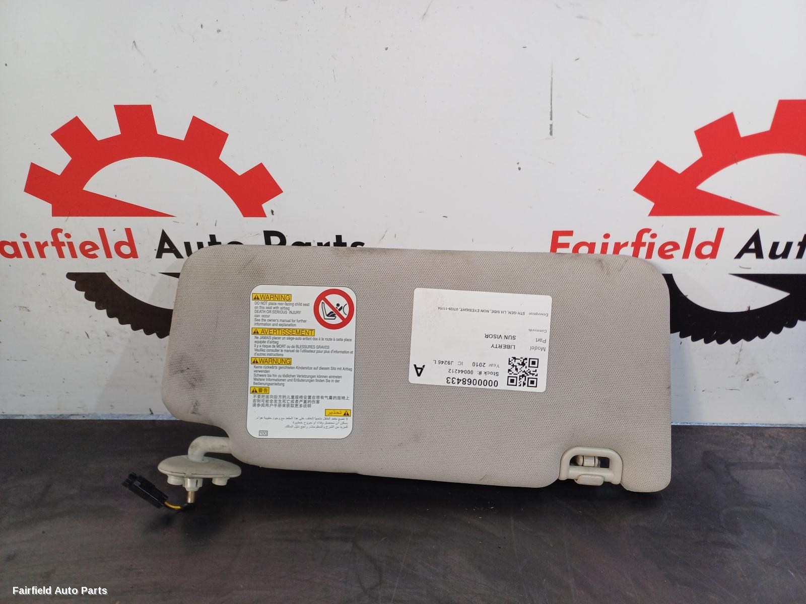 2009-2014 Subaru Liberty Sunvisor