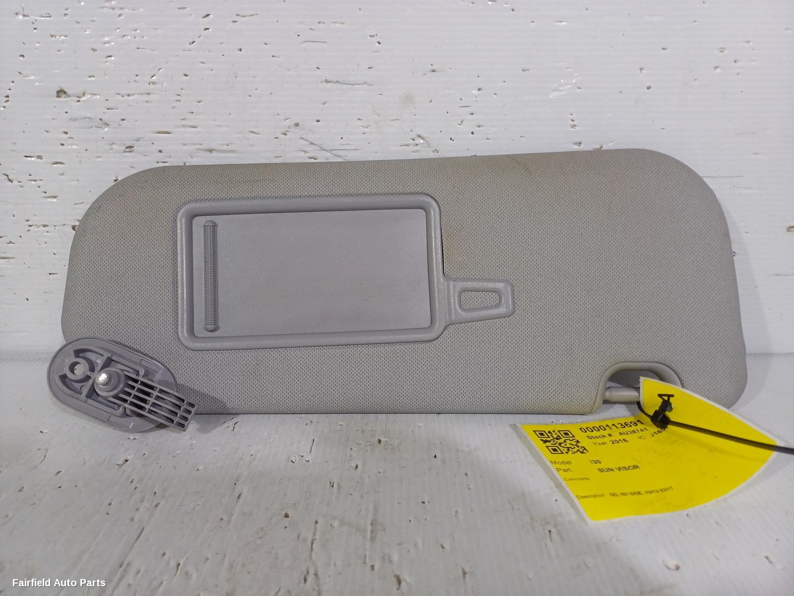 2012-2017 Hyundai I30 Sunvisor
