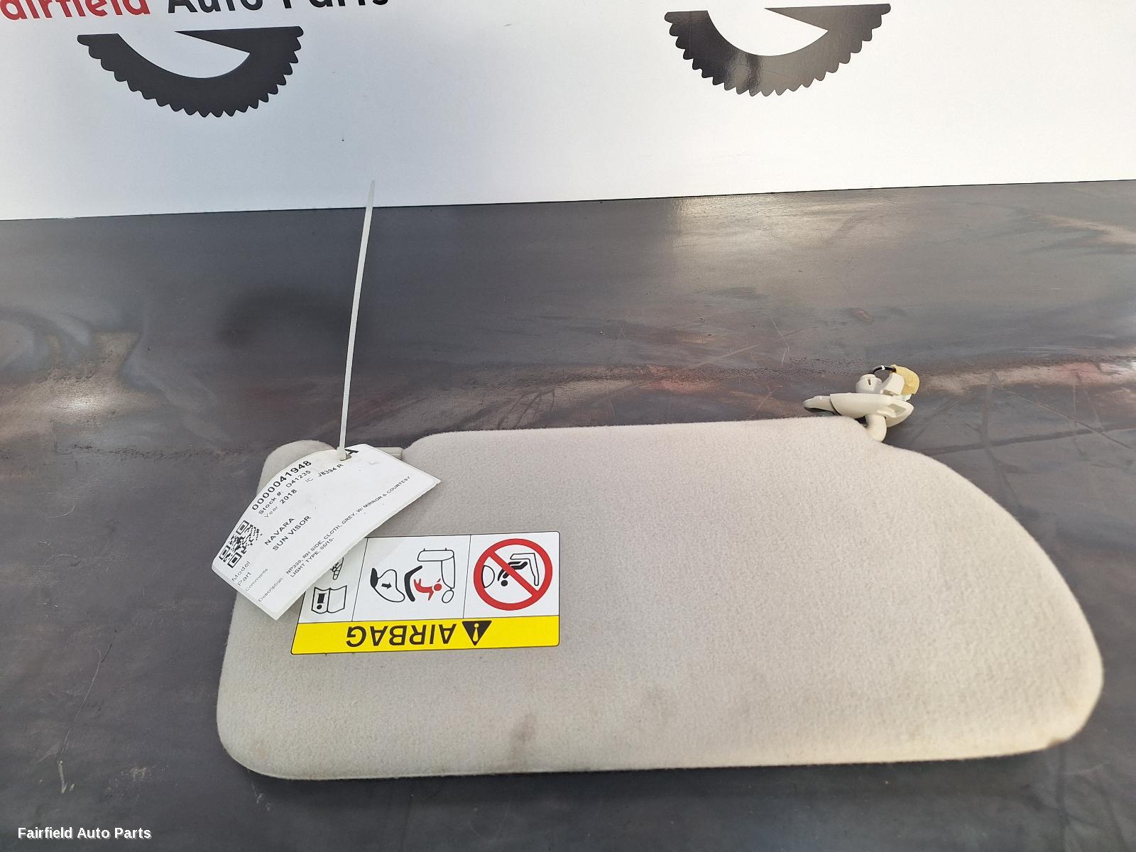 2015-2023 Nissan Navara Sunvisor
