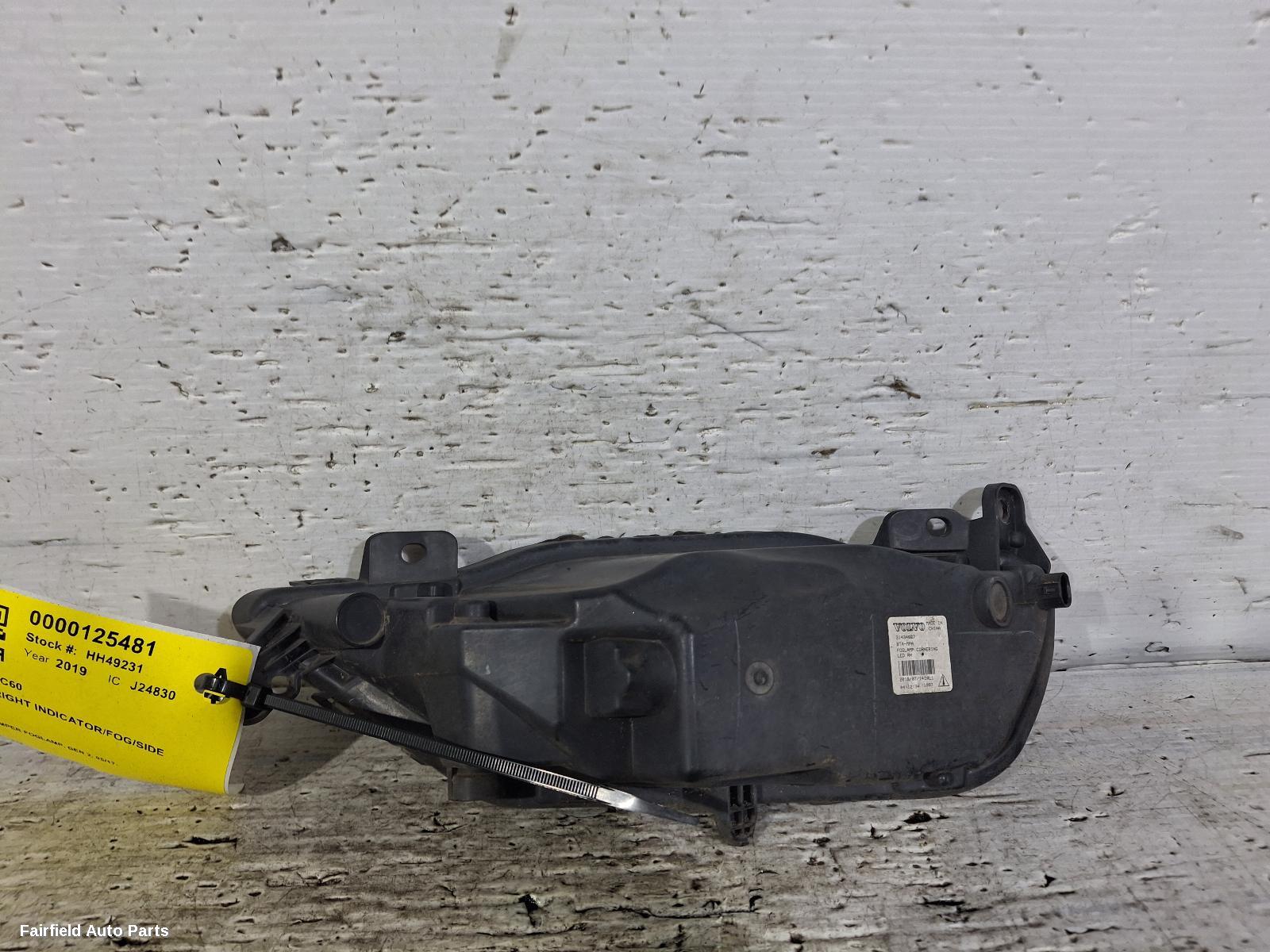 2017-2025 Volvo Xc60 Right Indicator Fog Side