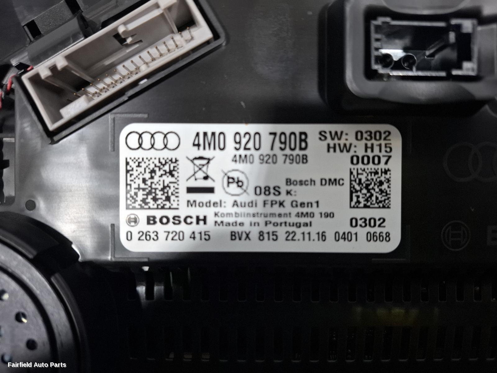 2015-2020 Audi Q7 Instrument Cluster