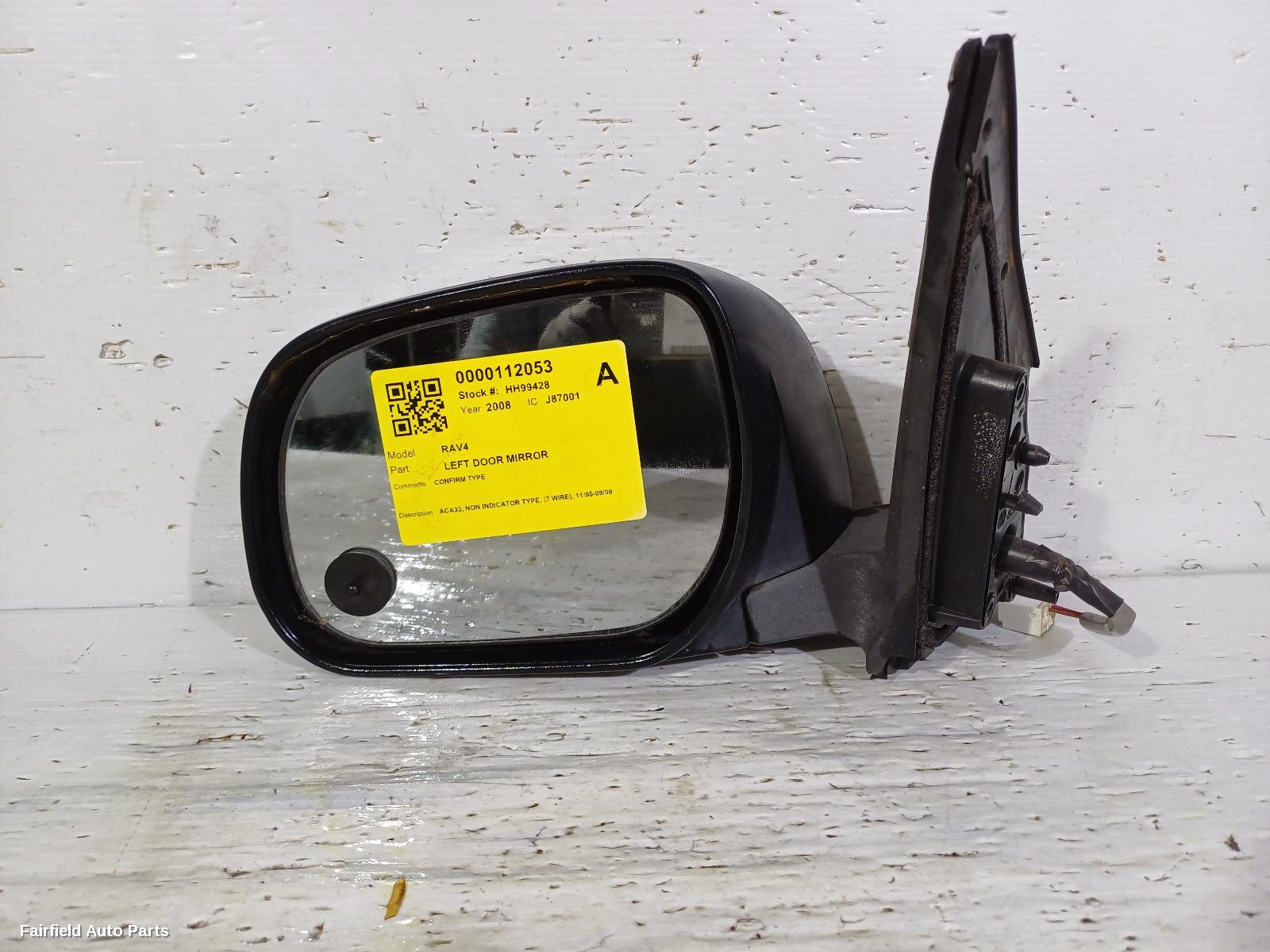 2005-2008 Toyota Rav4 Left Door Mirror